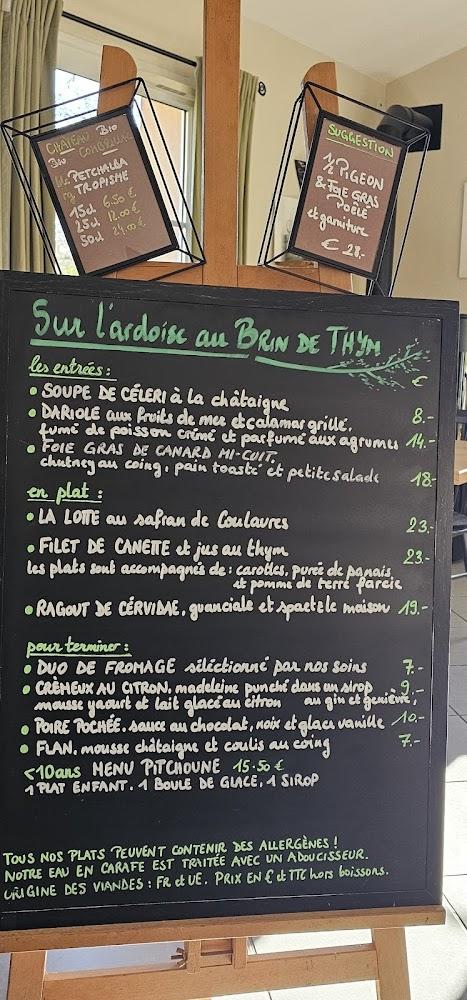 Brin de Thym - Menu Image 1